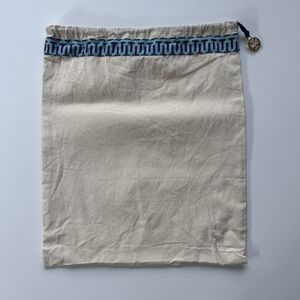 TORY BURCH 12"x15" Shoe Small‎ Handbag Dust Bag Travel Drawstring Ivory